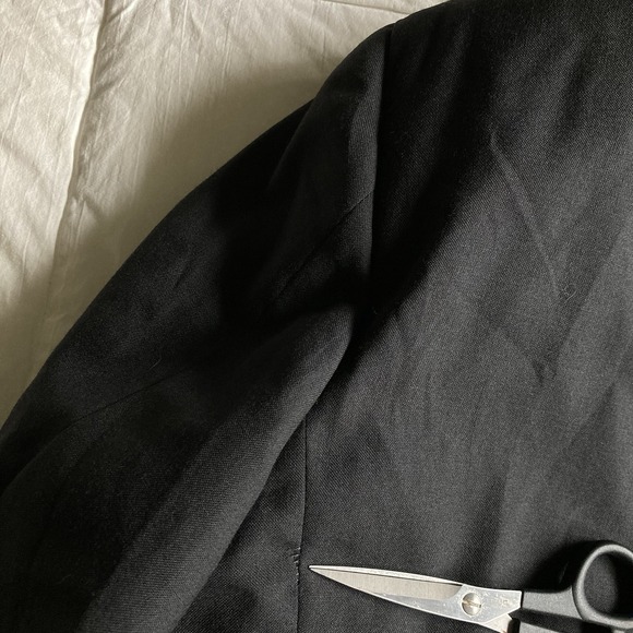 Vtg USA Brooks Brothers Wool Tuxedo Dinner Jacket Men's 44R Black Satin Lapel - Picture 8 of 16